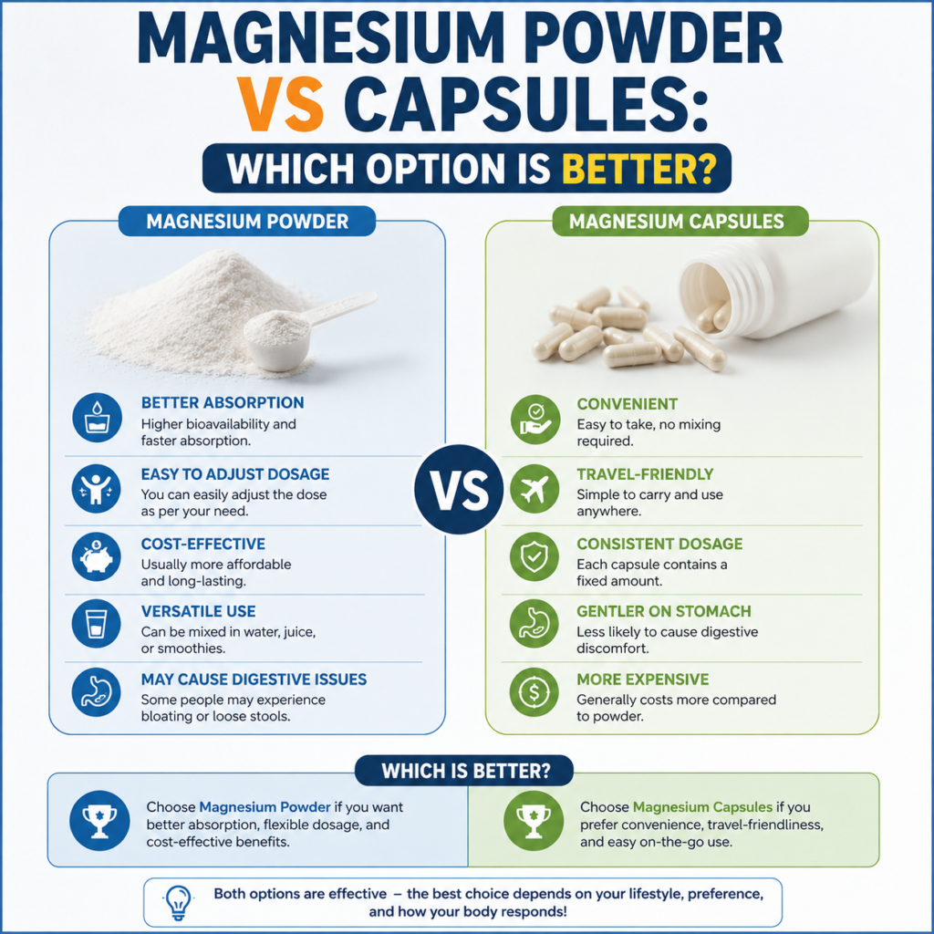 magnesium powder vs capsule
